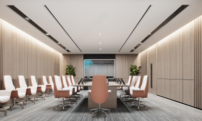 现代会议室3D模型下载